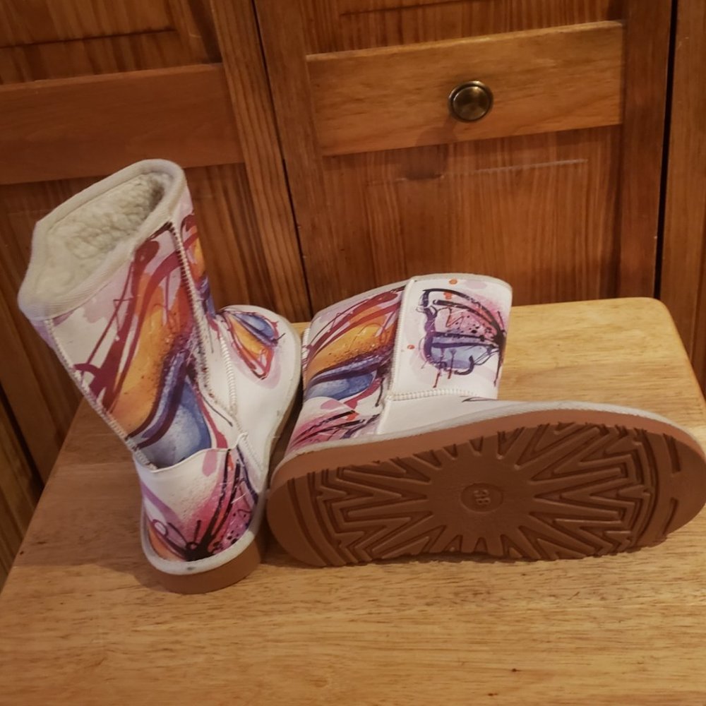 Off white butterfly boots sz 38 EUR/8 US women's - NEW - Picture 4 of 4